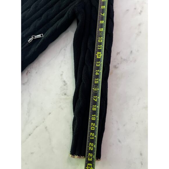 $3850 Brunello Cucinelli 100% Cashmere Chunky Navy Blue Cable Knit Unisex IT50 - Picture 12 of 12